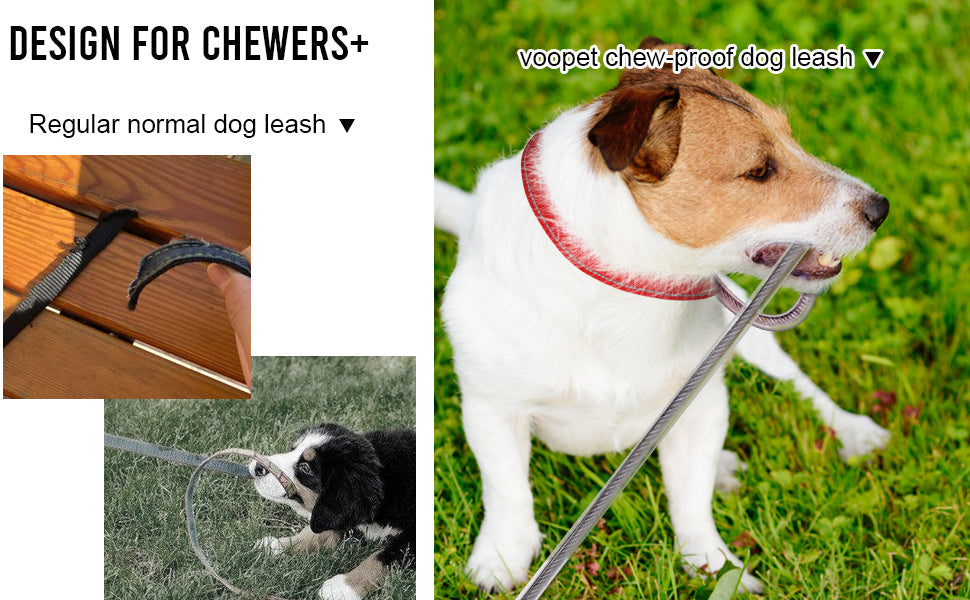 PU Chew‑Proof Dog Leash Extension